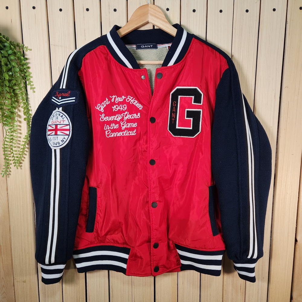 Varsity Jacket, GANT Red and Black Jacket